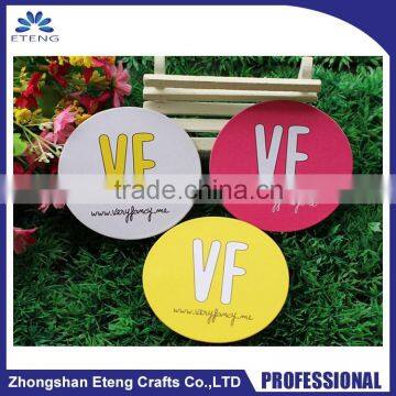 made in chinese factory's custom round cardboard coasters