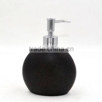 Black Polyreisn Sandstone Bathroom Accessories Set for Hotel and Home photo-2