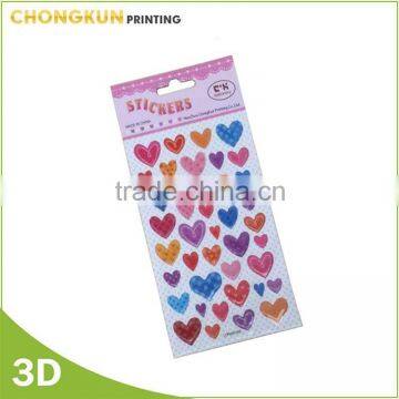 Cheap Full Color Printing Customized 3d sticker printing