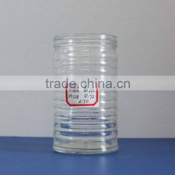 GLASS JAR FOR COFFEE WITH STAINLESS STEEL LID