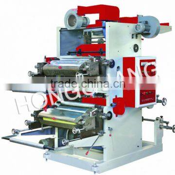 2 Color plastic film flexo printing machine
