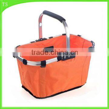 Promotional gifts for practical picnic folding shopping cart with aluminium frame