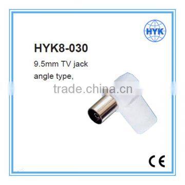 9.5mm TV Plug/TV Jack/angle Type/coaxial Connector Screw Type/audio & Video Plug