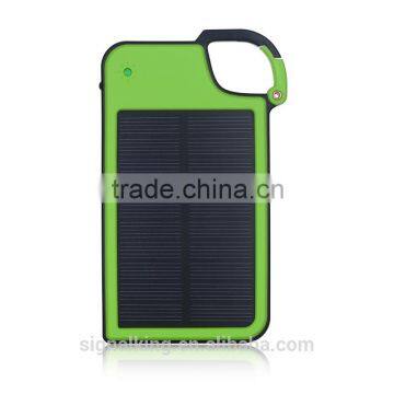 Wholesale Portable Solar charger 4050mAh Key Chain Solar Power Bank External Battery Pack Solar Phone Charger For Smart Phone.