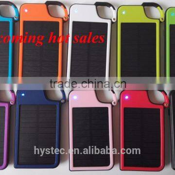 Free Sample Christmas Gift Key Chain Solar Charger Solar Power Bank USB Phone Charger