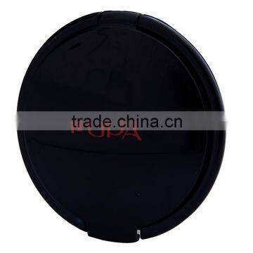 Fashion round double side hand mirror with logo print