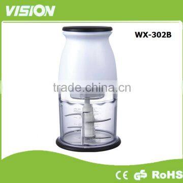WX302B 500ML 250W push button electric meat grinder mini chopper
