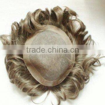Hair Supplier Cheap Indian Remy Virgin Human Hair Natural Swiss Lace Toupee for Men Quality Choice photo-6