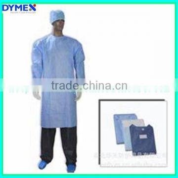 Dymex Disposable PP nonwoven/SMS printed Surgical Gown/ Isolation Gown Patient Gown with Elastic and Knit Cuff ISO Standard