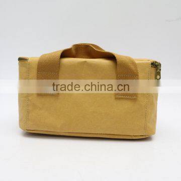 2016 Eco Kraft Paper cooler bag Large Capacity cooler box Outdoor Brown paper bag                        
                                                                                Supplier's Choice