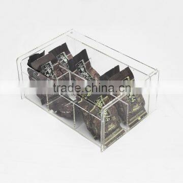 clear acrylic tea bag display box