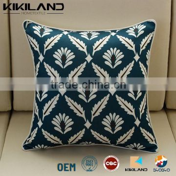 Alibaba China Custom Printed Leaves Pattern Sofa Cushion Cover