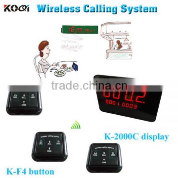 Factory Manufacturer High Quality Food Court Restaurant Hotel Wireless Queue Waiter Table Buzzer Call System