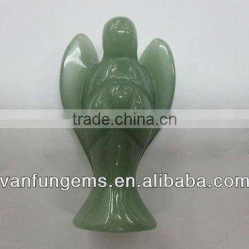 Green Aventurine Carved Angel