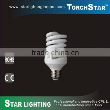 Full spiral 10mm diameter tube energy saving light bulb