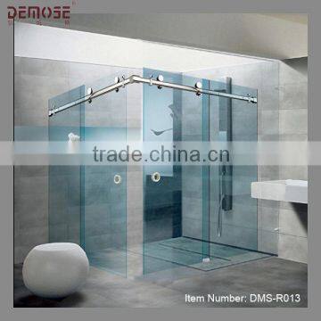 2013 new design frameless simple shower door plastic shower enclosure