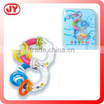 Eco-friendly plastic cute baby rattle toy with EN71