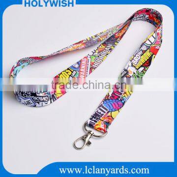 Polyester Custom Fabric Print Polyester Flat Lanyard,keychain Lanyards photo-5