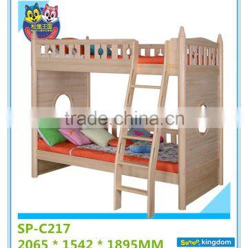 Kids wood bunk bed for bedroom furniture sets