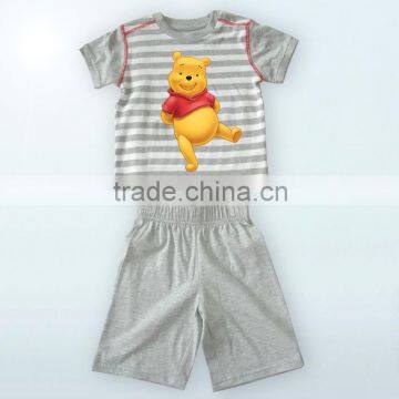 New Style Summer yarn - dyed Baby boys Short Sleeve T-shirt wholesale baby clothes