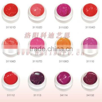 Private label color 3D sculpture UV gel for nail art design