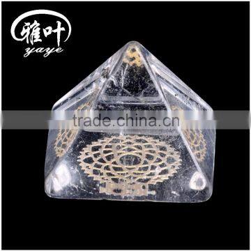 7 Chakra Gemstone Crystal Orgone Pyramid/Wholesale Spiritual Orgone Products