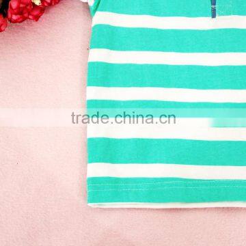 Trendy Baby Kids Wear Stripe Shirts Child Short Sleeve Polo Neck T Shirt photo-4