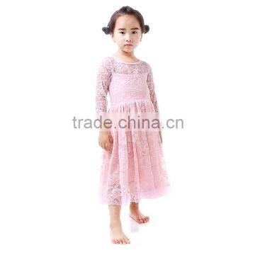 Hot Sale 2016 New Design Patterns for Lace Dress for Sweety Princess Party Wear Kids Clothing