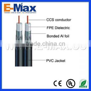 18 AWG Copper Covered Coaxial Cable Drop Wire Cable