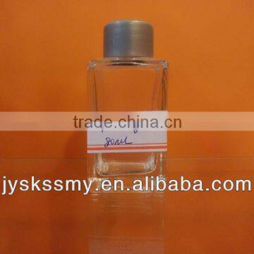 80ml square aroma diffuser glass bottle