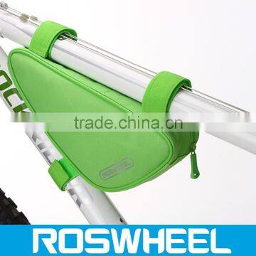 Wholesale new fashionable Triangle Bicycle Frame Bag with 4 Reflective Strip tied on the top tube 12657