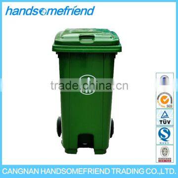 240 Liter Outdoor Foot Pedal Trash Can,Mobile Garbage Can,with Wheels Dustbin photo-3