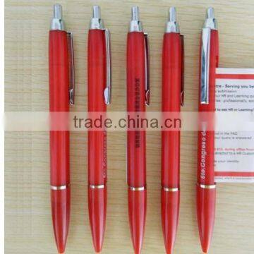 Half Mental Promotional Calendar Banner Pen With Pull Out Paper Supplier's Choice