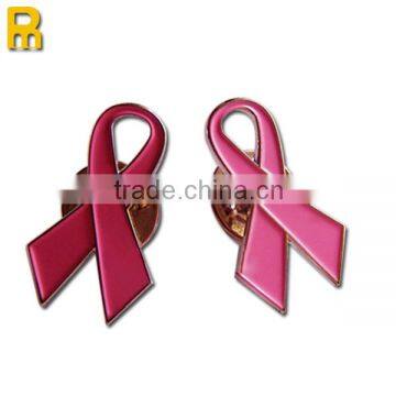 Hot sale fight AIDS emblem metal ribbon pin badge