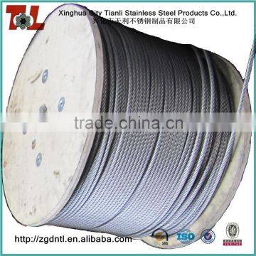 316 7x7 2mm Stainless Wire Rope with Tensile Strenth 1570N/mm2