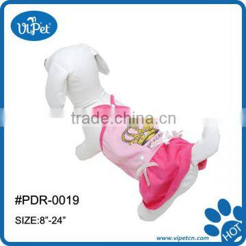 Pet Cute princess Dog pink apparel