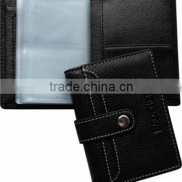 High Quality Plastic Sleeve Leather Bank Card Holder