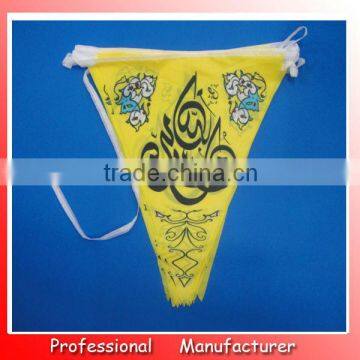 string flag in small size,20*30cm pennnant flag at cheap price,triangular flag