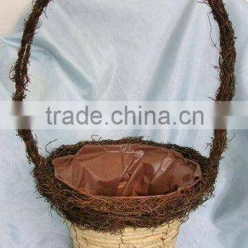 Corn Rope Handle Basket