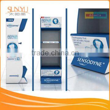 Food Beverage Wooden Display Stands Shelf Kiosk For Advertising Promotion