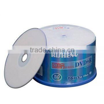 RISENG 4.7GB 16x blank dvd stock/16x blank printable dvd/4.7GB blank dvd printable