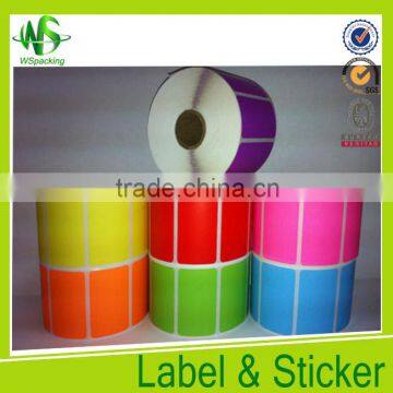 Paper roll blank label sticker