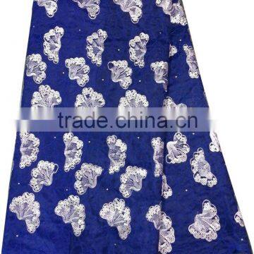 2014 Newest Orangza Lace Fabric CL9257-1 Royal Blue