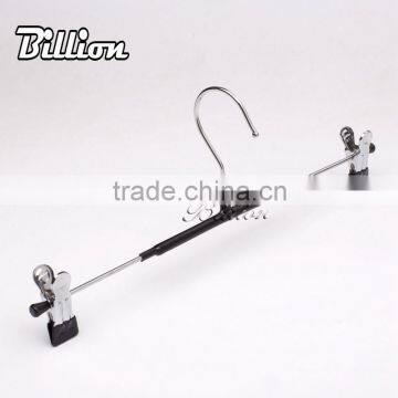 Custom Black Metal Power Clothes Hanger Metal Garment Hanger