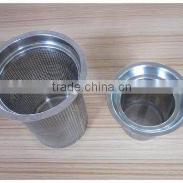 2015 top quality etching stainless steel tea filter