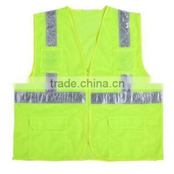 Yellow reflectant security vest