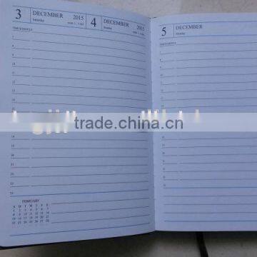 Best quality hot sell office agenda with 2015 calendar