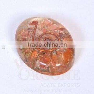 Carnelian Orgone Energy Oval | Orgone Cabachons India | Wholesale Orgone Oval