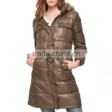 Wholesale woman cheap warm women long winter coat plus size