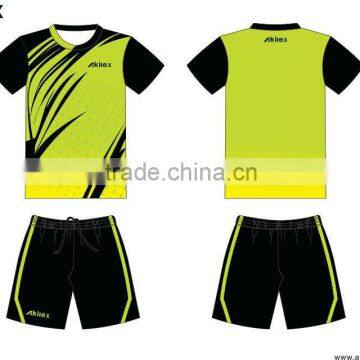 Leader Fashion Design Short Sleeve Custom Sublimated Badminton Jersey photo-2